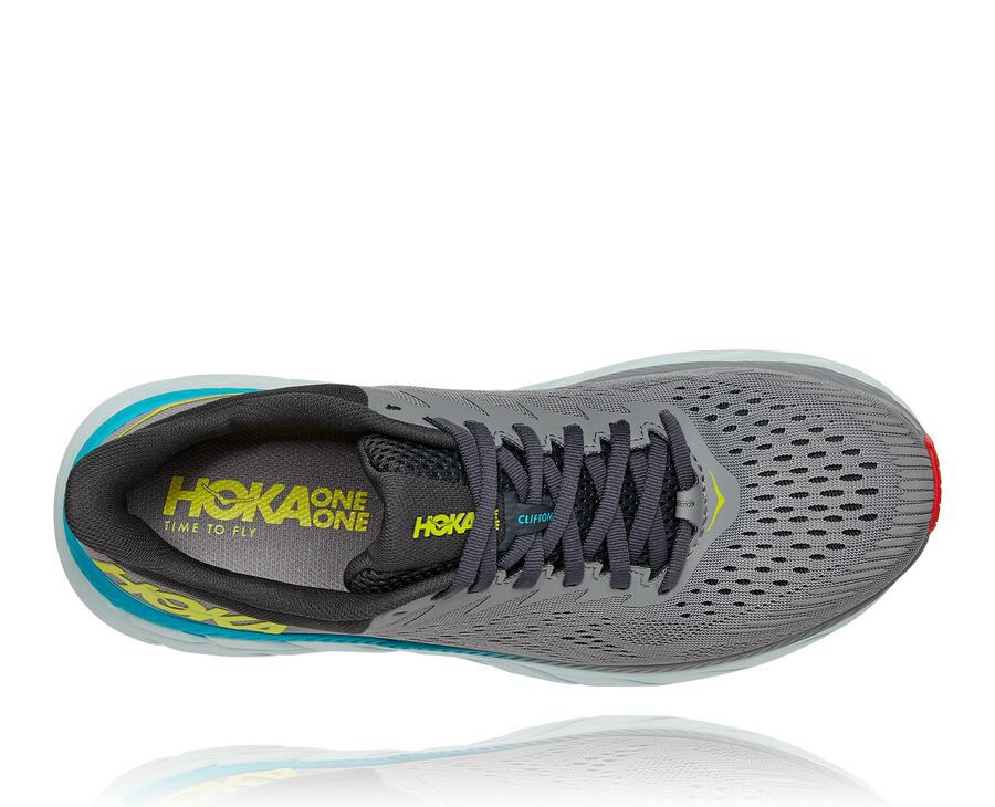 Hoka One One Tenisky Panske Siva - Clifton 7 - 04763-PVUH